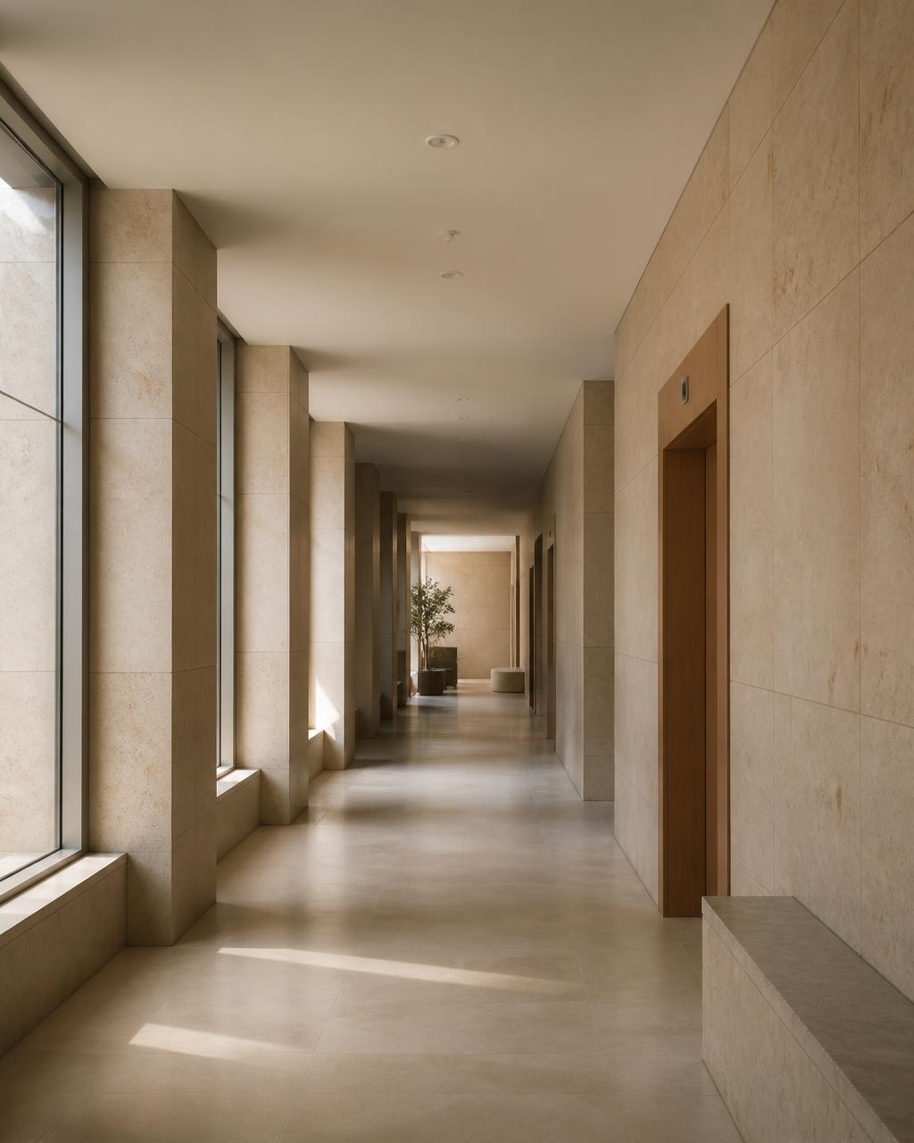 Corredor do ambiente hospitalar do One Day Hospital